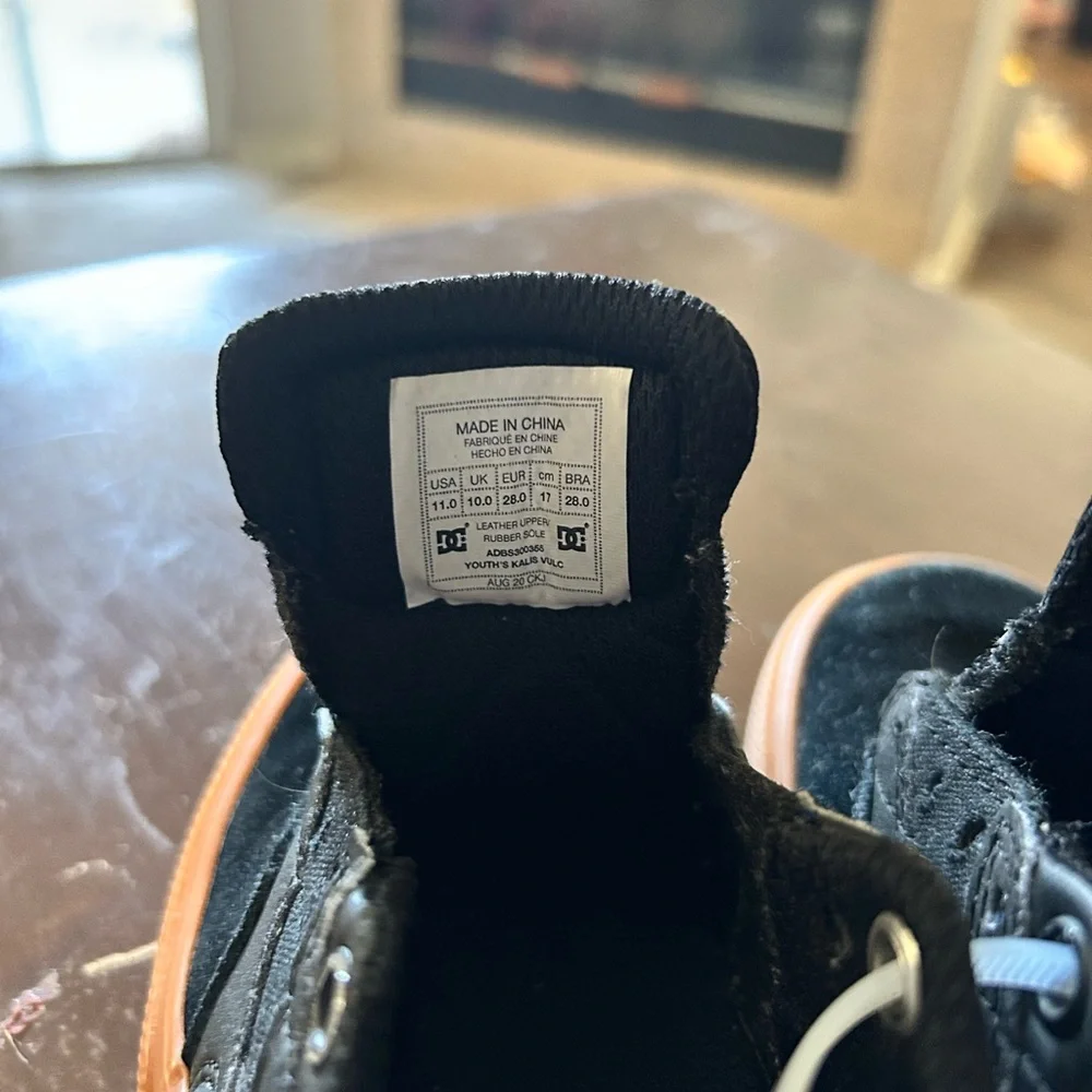 DC Black and Brown Skate Sneakers